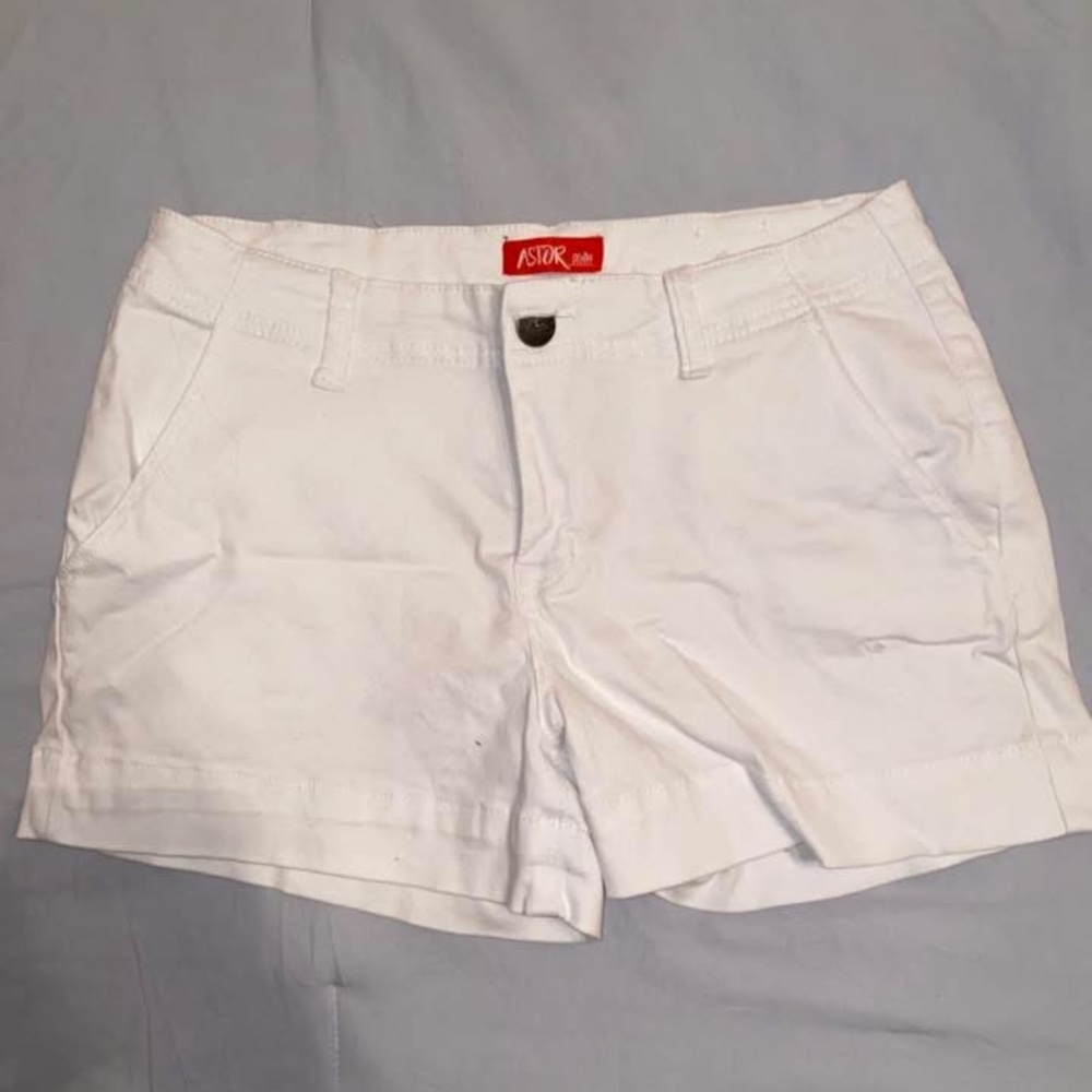 White Denim Shorts